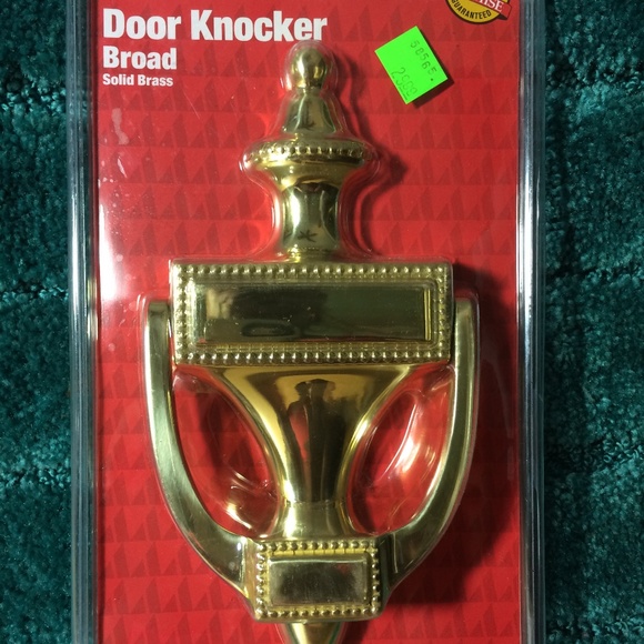 ACE Large Heavy Weight 8" Solid Brass Door Knocker - Picture 1 of 1